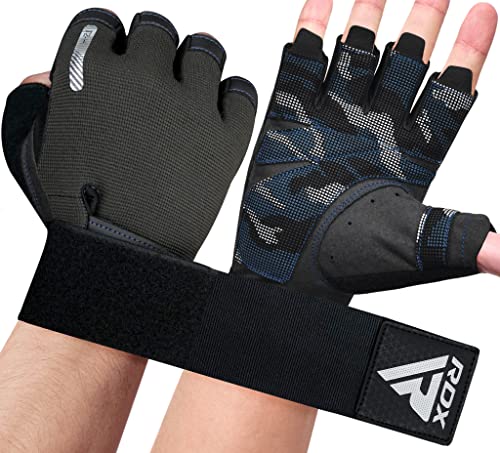 RDX Gewichtheberhandschuhe, zusätzliche Dehnbare Lange Handgelenkstütze, voller Handflächengriff, Männer Frauen Fitness HIIT Workout, Bodybuilding Krafttraining Radfahren Übung Home Gym Ausrüstung RDX Gewichtheberhandschuhe, zusätzliche Dehnbare Lange Handgelenkstütze, voller Handflächengriff, Männer Frauen Fitness HIIT Workout, Bodybuilding Krafttraining Radfahren Übung Home Gym Ausrüstung von RDX