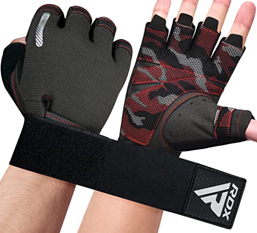RDX Gewichtheberhandschuhe, zusätzliche Dehnbare Lange Handgelenkstütze, voller Handflächengriff, Männer Frauen Fitness HIIT Workout, Bodybuilding Krafttraining Radfahren Übung Home Gym Ausrüstung RDX Gewichtheberhandschuhe, zusätzliche Dehnbare Lange Handgelenkstütze, voller Handflächengriff, Männer Frauen Fitness HIIT Workout, Bodybuilding Krafttraining Radfahren Übung Home Gym Ausrüstung von RDX