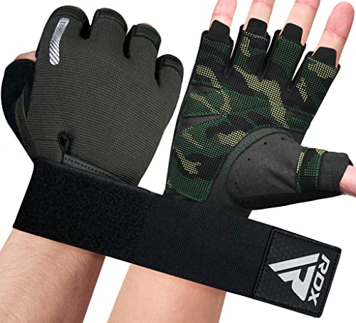 RDX Gewichtheberhandschuhe, zusätzliche Dehnbare Lange Handgelenkstütze, voller Handflächengriff, Männer Frauen Fitness HIIT Workout, Bodybuilding Krafttraining Radfahren Übung Home Gym Ausrüstung RDX Gewichtheberhandschuhe, zusätzliche Dehnbare Lange Handgelenkstütze, voller Handflächengriff, Männer Frauen Fitness HIIT Workout, Bodybuilding Krafttraining Radfahren Übung Home Gym Ausrüstung von RDX