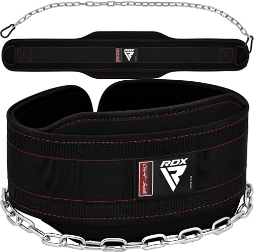 RDX Dip Gürtel 6" mit Kette und Karabiner, Profi Gewichtsgürtel für Zusatzgewicht, Gewichthebergürtel Klimmzügen Dipping Belt, Gewichtheben Bodybuilding Krafttraining, Männer Herren Damen RDX Dip Gürtel 6" mit Kette und Karabiner, Profi Gewichtsgürtel für Zusatzgewicht, Gewichthebergürtel Klimmzügen Dipping Belt, Gewichtheben Bodybuilding Krafttraining, Männer Herren Damen von RDX