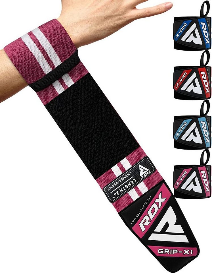 RDX Handgelenkschutz RDX Handgelenkbandagen Fitness Kraftsport, Weightlifting straps von RDX