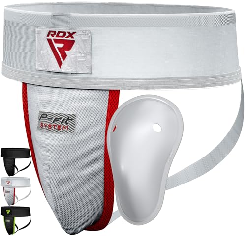 RDX Tiefschutz Herren Boxen Kampfsport, Suspensorium Manner Jockstrap Unterhosen Hodenschutz Kickboxen MMA Muay Thai, Groin Guard Cup Men Protection, Tiefenschutz Karate Zubehör von RDX