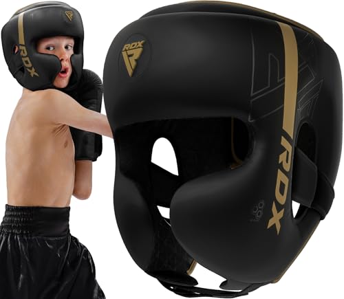 RDX Kinder Boxen Kopfschutz für Kickboxen, Kampfsport, MMA Training, Maya Hide Leder Kara Sparring Thaiboxen Kopfschützer, Boxhelm Krav MAGA Muay Thai, Karate und Taekwondo Fitnessstudio Headgear RDX Kinder Boxen Kopfschutz für Kickboxen, Kampfsport, MMA Training, Maya Hide Leder Kara Sparring Thaiboxen Kopfschützer, Boxhelm Krav MAGA Muay Thai, Karate und Taekwondo Fitnessstudio Headgear von RDX
