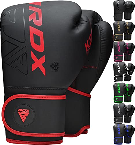RDX Kinder Boxhandschuhe für Muay Thai Kickboxen Sparring, Maya Hide Leder Kara Junior Boxing Gloves, Sandsack Boxsack Punchinghandschuhe, Kickboxhandschuhe MMA Kampfsport Training Schwarz 6oz RDX Kinder Boxhandschuhe für Muay Thai Kickboxen Sparring, Maya Hide Leder Kara Junior Boxing Gloves, Sandsack Boxsack Punchinghandschuhe, Kickboxhandschuhe MMA Kampfsport Training Schwarz 6oz von RDX