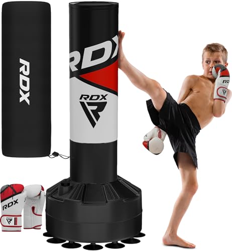 RDX Kinder Freistehender Boxsack 4ft Junior Standboxsäcke Trainingshandschuhe, MMA, Kickboxen,Boxen, Kampfsport, Muay Thai, Boxpartner, Punchingsäcke, Tumbler Boxsäcke Saugfuß RDX Kinder Freistehender Boxsack 4ft Junior Standboxsäcke Trainingshandschuhe, MMA, Kickboxen,Boxen, Kampfsport, Muay Thai, Boxpartner, Punchingsäcke, Tumbler Boxsäcke Saugfuß von RDX