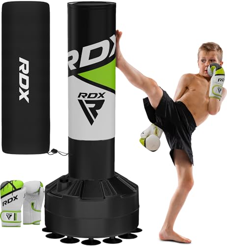RDX Kinder Freistehender Boxsack 4ft Junior Standboxsäcke Trainingshandschuhe, MMA, Kickboxen,Boxen, Kampfsport, Muay Thai, Boxpartner, Punchingsäcke, Tumbler Boxsäcke Saugfuß RDX Kinder Freistehender Boxsack 4ft Junior Standboxsäcke Trainingshandschuhe, MMA, Kickboxen,Boxen, Kampfsport, Muay Thai, Boxpartner, Punchingsäcke, Tumbler Boxsäcke Saugfuß von RDX