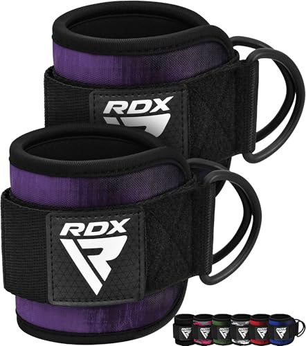 RDX Fußschlaufen Kabelzug Gepolstert, 7MM Neoprenstütze 10”x4”, Ankle Straps, Handgelenk wickelt Mit 2 D-Ring für Cable Machine Fitness Training Fußmanschetten Gym Gesäß Beintraining, Frauen Männer RDX Fußschlaufen Kabelzug Gepolstert, 7MM Neoprenstütze 10”x4”, Ankle Straps, Handgelenk wickelt Mit 2 D-Ring für Cable Machine Fitness Training Fußmanschetten Gym Gesäß Beintraining, Frauen Männer von RDX