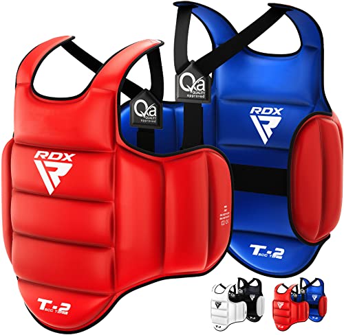 RDX Körperschutz Kampfsport, SATRA Genehmigt, Reversible Kickboxen Bauchschutz, MMA Boxen Muay Thai Body Protector, Karate Kampfweste, Körperschutzweste Taekwondo Brustschutz Körperpanzer Chest Guard RDX Körperschutz Kampfsport, SATRA Genehmigt, Reversible Kickboxen Bauchschutz, MMA Boxen Muay Thai Body Protector, Karate Kampfweste, Körperschutzweste Taekwondo Brustschutz Körperpanzer Chest Guard von RDX