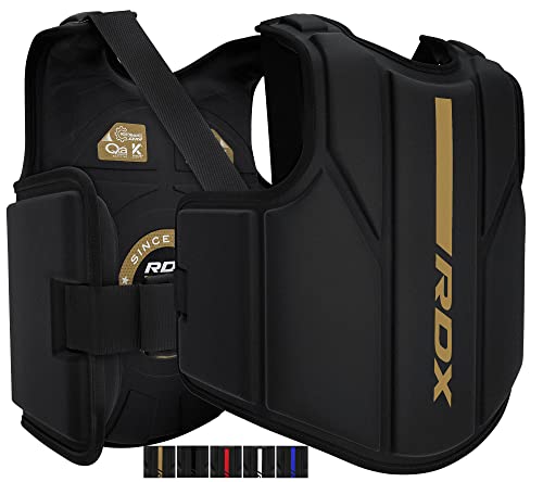 RDX Körperschutz Kampfsport, Maya Hide Leder Bauchschutz perfekt für Kickboxen, MMA Training, Muay Thai, Kampfsport, Boxtraining, Verstellbar Kampfweste Verwendung in Heim- und Fitnessstudio-Workouts RDX Körperschutz Kampfsport, Maya Hide Leder Bauchschutz perfekt für Kickboxen, MMA Training, Muay Thai, Kampfsport, Boxtraining, Verstellbar Kampfweste Verwendung in Heim- und Fitnessstudio-Workouts von RDX
