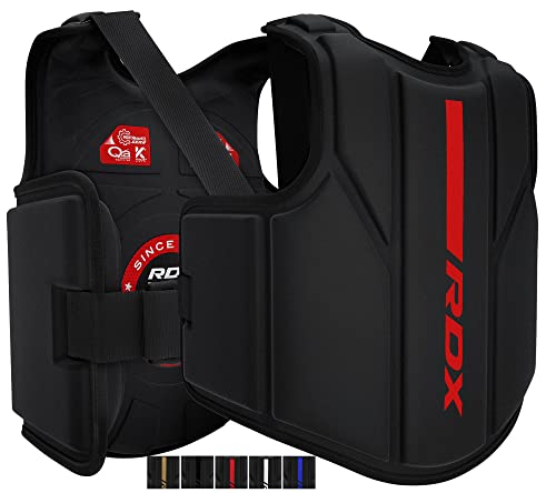 RDX Körperschutz Kampfsport, Maya Hide Leder Bauchschutz perfekt für Kickboxen, MMA Training, Muay Thai, Kampfsport, Boxtraining, Verstellbar Kampfweste Verwendung in Heim- und Fitnessstudio-Workouts RDX Körperschutz Kampfsport, Maya Hide Leder Bauchschutz perfekt für Kickboxen, MMA Training, Muay Thai, Kampfsport, Boxtraining, Verstellbar Kampfweste Verwendung in Heim- und Fitnessstudio-Workouts von RDX