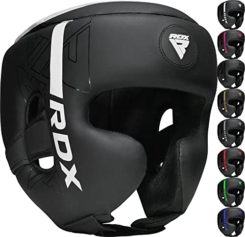 RDX Kopfschutz Boxen für Kickboxen, Kampfsport, MMA Training, Maya Hide Leder Kara Sparring Thaiboxen Kopfschützer, Boxhelm Krav MAGA Muay Thai, Karate und Taekwondo Headgear (MEHRWEG) von RDX