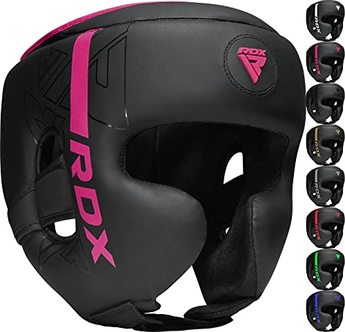 RDX Kopfschutz Boxen für Kickboxen, Kampfsport, MMA Training, Maya Hide Leder Kara Sparring Thaiboxen Kopfschützer, Boxhelm Krav MAGA Muay Thai, Karate und Taekwondo Headgear (MEHRWEG) von RDX