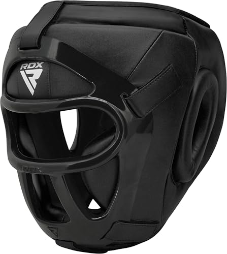 RDX Kopfschutz Boxen Gitter, Maya Hide Leder, MMA Kickboxen Kampfsport Thaiboxen Gesichtsschutz, Boxhelm Nasenschutz Muay Thai Taekwondo, Kopfschützer Training Head Guard Boxing Sparring Manner Damen RDX Kopfschutz Boxen Gitter, Maya Hide Leder, MMA Kickboxen Kampfsport Thaiboxen Gesichtsschutz, Boxhelm Nasenschutz Muay Thai Taekwondo, Kopfschützer Training Head Guard Boxing Sparring Manner Damen von RDX