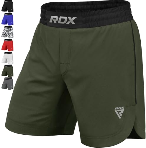 RDX MMA Shorts Sporthose Herren Kurz, Kampfsport Boxen Trainingshose Männer, Kickboxen Muay Thai Boxing Grappling Boxhose Sparring, Freefight Martial Arts Kampfshorts Fitness Laufhose Jogginghose von RDX