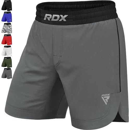 RDX MMA Shorts Sporthose Herren Kurz, Kampfsport Boxen Trainingshose Männer, Kickboxen Muay Thai Boxing Grappling Boxhose Sparring, Freefight Martial Arts Kampfshorts Fitness Laufhose Jogginghose von RDX