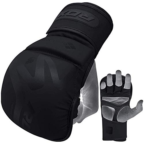 RDX Profi MMA Sparring Handschuhe, Maya Hide Leder, Kampfsport Kickboxen Gepolstert Gloves, Lang Handgelenkstütze,Muay Thai Sandsack Boxsack Pratzen Punchinghandschuhe, Schwarz Männer Herren RDX Profi MMA Sparring Handschuhe, Maya Hide Leder, Kampfsport Kickboxen Gepolstert Gloves, Lang Handgelenkstütze,Muay Thai Sandsack Boxsack Pratzen Punchinghandschuhe, Schwarz Männer Herren von RDX