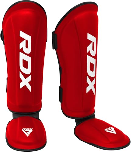 RDX Schienbeinschoner Kickboxen, Genehmigt SMMAF SATRA, Schienbeinschützer Thaiboxen Kampfsport Spannschützer, Maya Hide Leder, Schienbeinschutz Polster Muay Thai MMA Shin Guard Sparring, Herren Damen RDX Schienbeinschoner Kickboxen, Genehmigt SMMAF SATRA, Schienbeinschützer Thaiboxen Kampfsport Spannschützer, Maya Hide Leder, Schienbeinschutz Polster Muay Thai MMA Shin Guard Sparring, Herren Damen von RDX