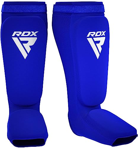 RDX Schienbeinschoner Kickboxen, Schienbeinschützer Thaiboxen Kampfsport Muay Thai MMA Spannschützer, Schienbeinschutz Polster Shin Guard Sparring, Herren Damen Fußschutz Kick Boxing Ausrüstung von RDX