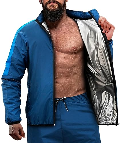 RDX Schwitzanzug Zum Abnehmen, Saunaanzug REACH OEKO TEX 100 ZERTIFIZIERT, Sauna Suit Fitnessanzug Sweatsuit Sportanzug Trainingsanzug Sweatanzug Thermo MMA Boxen Gym Sport Fitness Laufen Herren Damen RDX Schwitzanzug Zum Abnehmen, Saunaanzug REACH OEKO TEX 100 ZERTIFIZIERT, Sauna Suit Fitnessanzug Sweatsuit Sportanzug Trainingsanzug Sweatanzug Thermo MMA Boxen Gym Sport Fitness Laufen Herren Damen von RDX