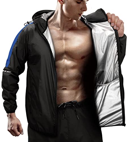 RDX Schwitzanzug Zum Abnehmen, Saunaanzug Reach Oeko TEX 100 Zertifiziert, Kapuzen Anzug Sauna Suit Sweatanzug Sportanzug Trainingsanzug Thermo Sweatsuit Boxen MMA Gym Fitness Laufen Herren Damen RDX Schwitzanzug Zum Abnehmen, Saunaanzug Reach Oeko TEX 100 Zertifiziert, Kapuzen Anzug Sauna Suit Sweatanzug Sportanzug Trainingsanzug Thermo Sweatsuit Boxen MMA Gym Fitness Laufen Herren Damen von RDX