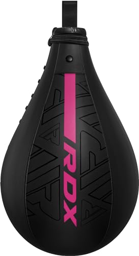 RDX Boxbirne Maya Hide Leder Set, Speedball Hängend Mit Halterung, Punchingball Boxing Speed Bag, Geschwindigkeit Ball Boxen Training Trainingsgeräte Gym Fitness RDX Boxbirne Maya Hide Leder Set, Speedball Hängend Mit Halterung, Punchingball Boxing Speed Bag, Geschwindigkeit Ball Boxen Training Trainingsgeräte Gym Fitness von RDX