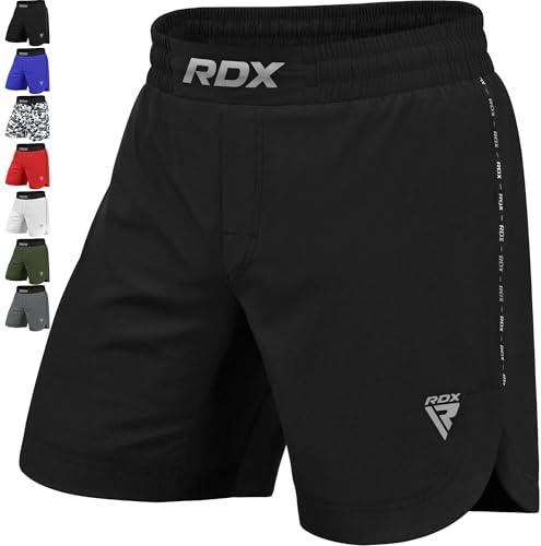 RDX MMA Shorts Sporthose Herren Kurz, Kampfsport Boxen Trainingshose Männer, Kickboxen Muay Thai Boxing Grappling Boxhose Sparring, Freefight Martial Arts Kampfshorts Fitness Laufhose Jogginghose von RDX