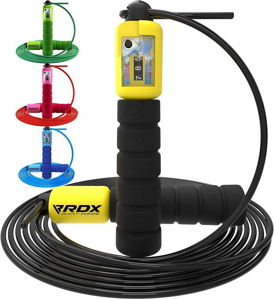 RDX Springseil RDX Kinder-Springseil mit digitalem Zähler Skipping Fitness Jump Rope von RDX