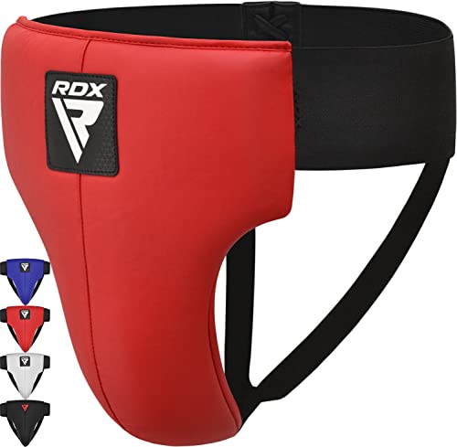 RDX Tiefschutz Herren Kampfsport Boxen, Genehmigt SATRA, Maya Hide Leder, Hodenschutz Manner MMA Kickboxen Unterleibschutz Handball Muay Thai, Groin Guard Protection Zubehör, Tiefenschutz Taekwondo von RDX