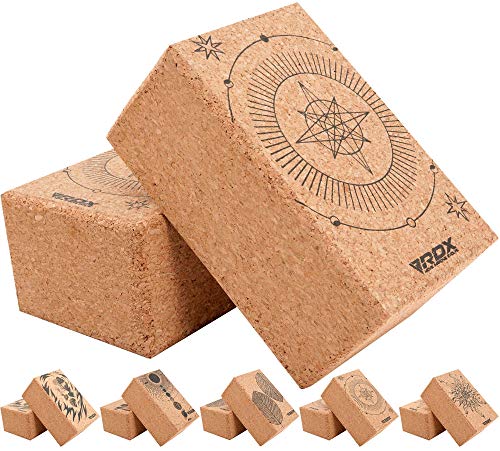 RDX Yoga Cork Block Set, High Density Eva Schaumstoff Rutschfester Blöcke, Leichtes Yogaklotz für Körperbalance Kraftflexibilität Pilates Fitness Unterstützung Heim-Fitnessgeräte 22.5 x14.5x10.2CM RDX Yoga Cork Block Set, High Density Eva Schaumstoff Rutschfester Blöcke, Leichtes Yogaklotz für Körperbalance Kraftflexibilität Pilates Fitness Unterstützung Heim-Fitnessgeräte 22.5 x14.5x10.2CM von RDX