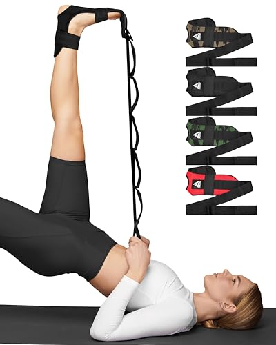 RDX Yoga Stretching Strap, Fitnessband Verstellbarer Ballett-Stretch Gurt, Waden und Fußstrecker Plantarfasziitis Muskelverspannungen, Flexibles Stretching der Bein für Fitnessstudio von RDX