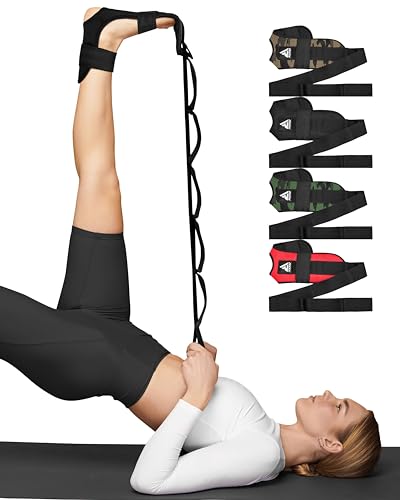 RDX Yoga Stretching Strap, Fitnessband Verstellbarer Ballett-Stretch Gurt, Waden und Fußstrecker Plantarfasziitis Muskelverspannungen, Flexibles Stretching der Bein für Fitnessstudio RDX Yoga Stretching Strap, Fitnessband Verstellbarer Ballett-Stretch Gurt, Waden und Fußstrecker Plantarfasziitis Muskelverspannungen, Flexibles Stretching der Bein für Fitnessstudio von RDX