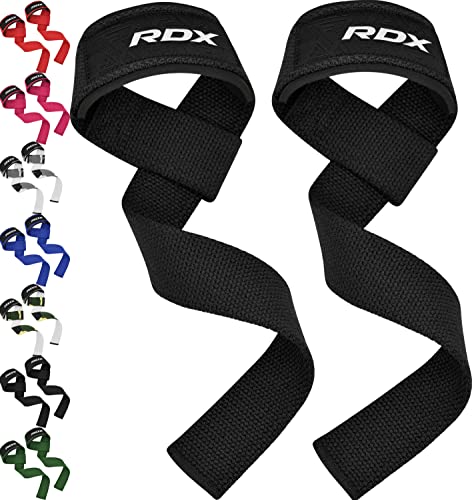 RDX Zughilfen Krafttraining Lifting Straps, 60CM Lang Profi Gym Bodybuilding Kreuzheben Gewichtheben Zubehör, 5MM Gepolstert Handgelenkschutz Griff, Fitness Powerlifting Deadlift Grip, Männer Frauen RDX Zughilfen Krafttraining Lifting Straps, 60CM Lang Profi Gym Bodybuilding Kreuzheben Gewichtheben Zubehör, 5MM Gepolstert Handgelenkschutz Griff, Fitness Powerlifting Deadlift Grip, Männer Frauen von RDX