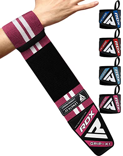 RDX Handgelenk Bandagen Fitness Kraftsport 90 60 und 45CM Lang Gym Bandage Wrist Wraps Straps, Handgelenkstütze Handgelenksbandagen Krafttraining Weightlifting Zubehör Herren Damen Armgelenk Zughilfen von RDX