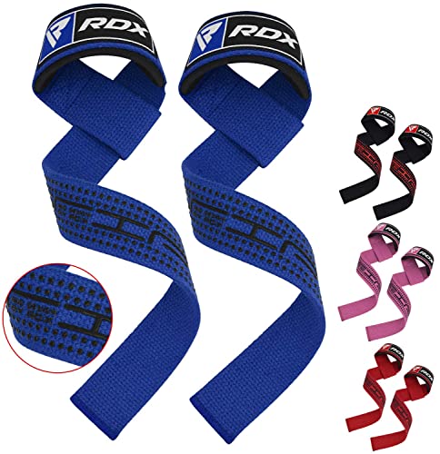 RDX Zughilfen Krafttraining Lifting Straps, 60CM Lang Profi Gym Bodybuilding Kreuzheben Gewichtheben Zubehör, 5MM Gepolstert Handgelenkschutz Griff, Fitness Powerlifting Deadlift Grip, Männer Frauen RDX Zughilfen Krafttraining Lifting Straps, 60CM Lang Profi Gym Bodybuilding Kreuzheben Gewichtheben Zubehör, 5MM Gepolstert Handgelenkschutz Griff, Fitness Powerlifting Deadlift Grip, Männer Frauen von RDX
