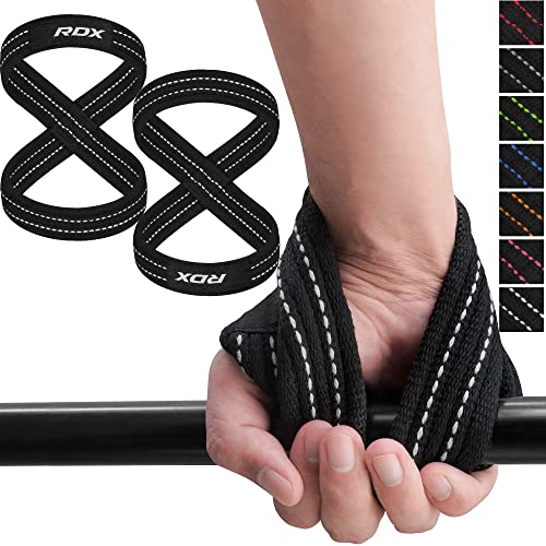 RDX Zughilfen Krafttraining Bodybuilding, Figure 8 Kreuzheben Gewichtheben Handgelenkschutz Griff, Gepolstert Powerlifting Fitness Weight Lifting Straps, Frauen Männer Deadlift Pull up Grip RDX Zughilfen Krafttraining Bodybuilding, Figure 8 Kreuzheben Gewichtheben Handgelenkschutz Griff, Gepolstert Powerlifting Fitness Weight Lifting Straps, Frauen Männer Deadlift Pull up Grip von RDX