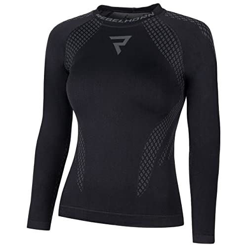 REBELHORN Active II Lady Funktionsshirt Langarm Frauen Motorrad Thermoaktive Bekleidung Ultraleicht und Zart für kalte Tage REBELHORN Active II Lady Funktionsshirt Langarm Frauen Motorrad Thermoaktive Bekleidung Ultraleicht und Zart für kalte Tage von REBELHORN