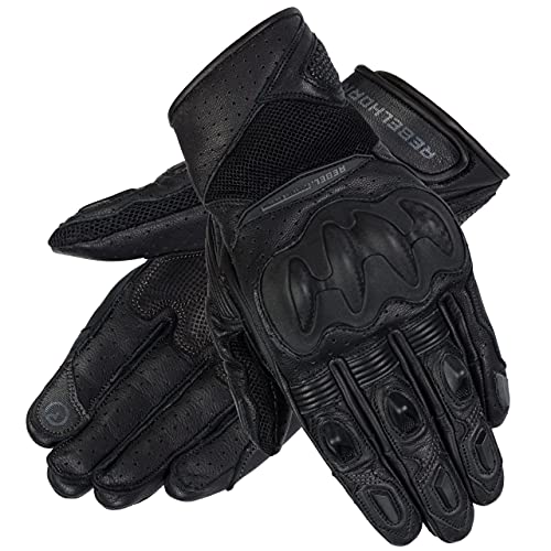 REBELHORN Flux II Lady Ledermotorradhandschuhe für Frauen Ziegenleder SAS-TEC und Superfabric Panels Belüftung Touchscreenfreundliche Pads REBELHORN Flux II Lady Ledermotorradhandschuhe für Frauen Ziegenleder SAS-TEC und Superfabric Panels Belüftung Touchscreenfreundliche Pads von REBELHORN