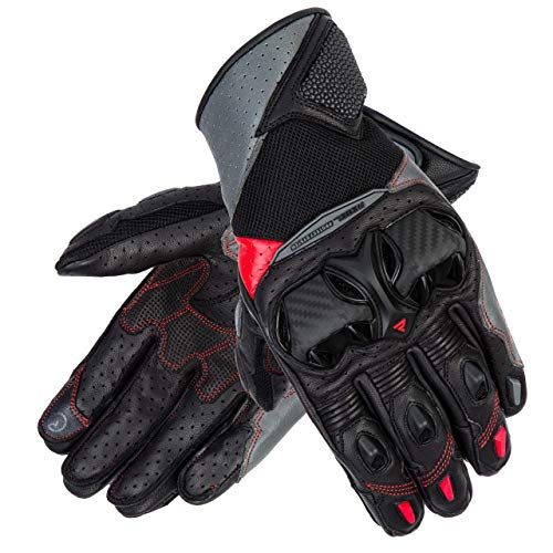 REBELHORN Flux II Leder Motorradhandschuhe für Herren Hochwertiges Ziegenleder SAS-TEC und Superfabric Panels Belüftung Touchscreen Friendly Pads REBELHORN Flux II Leder Motorradhandschuhe für Herren Hochwertiges Ziegenleder SAS-TEC und Superfabric Panels Belüftung Touchscreen Friendly Pads von REBELHORN