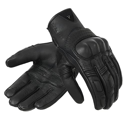 REBELHORN Thug II Motorradhandschuhe Herren | Ziegenleder | Perforiert | SAS-TEC Paneele zur Absorption von Schlag | Atmungsaktives Futter | Unterstützung für Touchscreens REBELHORN Thug II Motorradhandschuhe Herren | Ziegenleder | Perforiert | SAS-TEC Paneele zur Absorption von Schlag | Atmungsaktives Futter | Unterstützung für Touchscreens von REBELHORN