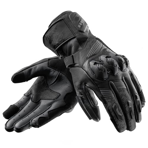 REBELHORN Viper Motorradhandschuhe Herren | Leder | Knöchelprotektoren | Schieber an der Unterseite der Hand | Perforation für bessere Belüftung REBELHORN Viper Motorradhandschuhe Herren | Leder | Knöchelprotektoren | Schieber an der Unterseite der Hand | Perforation für bessere Belüftung von REBELHORN