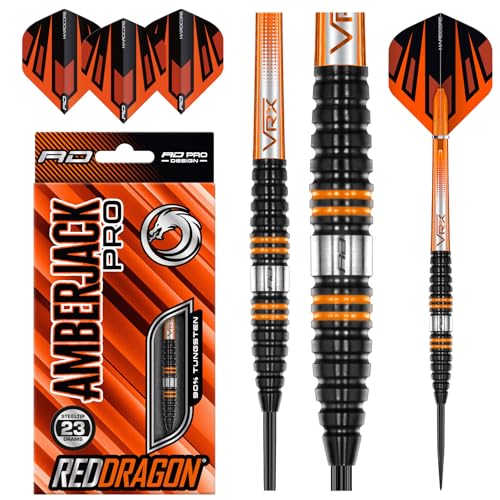 RED DRAGON Amberjack Pro 2 23 Gramm Premium-Wolfram-Darts-Set mit Flights und Stielen RED DRAGON Amberjack Pro 2 23 Gramm Premium-Wolfram-Darts-Set mit Flights und Stielen von RED DRAGON