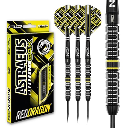 RED DRAGON Astraeus Q4X Paralleles 22 Gramm Premium Wolfram Steeltip Dart Set mit Flights und Schäften RED DRAGON Astraeus Q4X Paralleles 22 Gramm Premium Wolfram Steeltip Dart Set mit Flights und Schäften von RED DRAGON