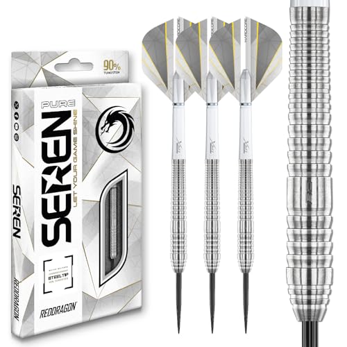 RED DRAGON Darts – Seren Pure 2 23g - 90% Wolfram Professional Stahlspitze Dart-Set mit Dart Flüge und Dartschäfte RED DRAGON Darts – Seren Pure 2 23g - 90% Wolfram Professional Stahlspitze Dart-Set mit Dart Flüge und Dartschäfte von RED DRAGON