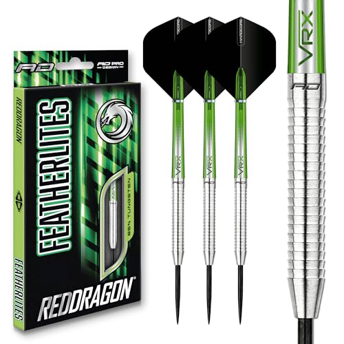 RED DRAGON Featherlite 2: 12g Tungsten Darts Set mit Flights und Schäfte von RED DRAGON