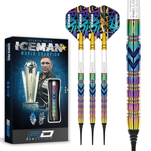 RED DRAGON Gerwyn Iceman Price Ionic 18 Gramm Softip Premium Tungsten Dartset mit Flights und Stielen RED DRAGON Gerwyn Iceman Price Ionic 18 Gramm Softip Premium Tungsten Dartset mit Flights und Stielen von RED DRAGON