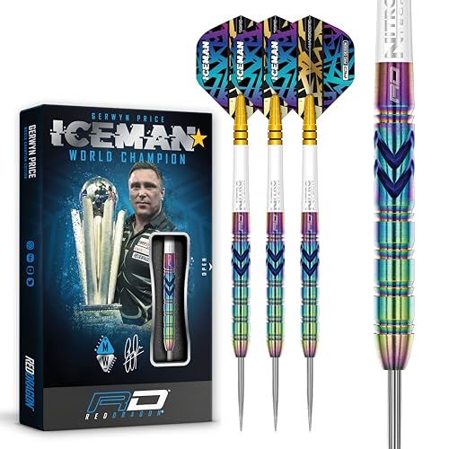 RED DRAGON Gerwyn Iceman Price Ionic 25 Gramm Premium Tungsten Darts Set mit Flights und Stielen RED DRAGON Gerwyn Iceman Price Ionic 25 Gramm Premium Tungsten Darts Set mit Flights und Stielen von RED DRAGON
