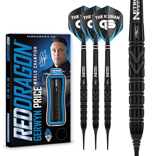 RED DRAGON Gerwyn Price Iceman Black SE Softip 20g - Tungsten Darts Set mit Flights und Schäfte RED DRAGON Gerwyn Price Iceman Black SE Softip 20g - Tungsten Darts Set mit Flights und Schäfte von RED DRAGON