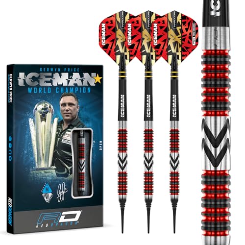 RED DRAGON Gerwyn Price Iceman Firebird 18 Gramm Softip Premium Wolfram Darts Set mit Flüge und Stielen RED DRAGON Gerwyn Price Iceman Firebird 18 Gramm Softip Premium Wolfram Darts Set mit Flüge und Stielen von RED DRAGON