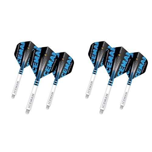 RED DRAGON Gerwyn Price Iceman World Champion Special Edition Flight and White Stem Combo Set von RED DRAGON