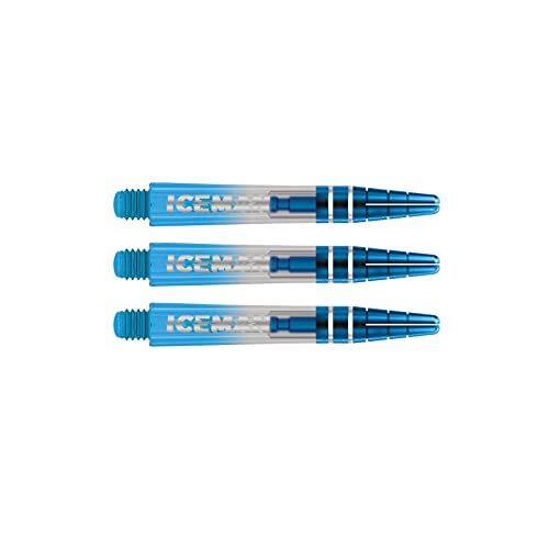 RED DRAGON Gerwyn Price Nitrotech Blau getaucht mit blauem Top Kurz Dart-Stiele - 2 Sets pro Packung (insgesamt 6 Stiele) von RED DRAGON